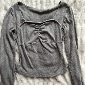 grey long sleeve